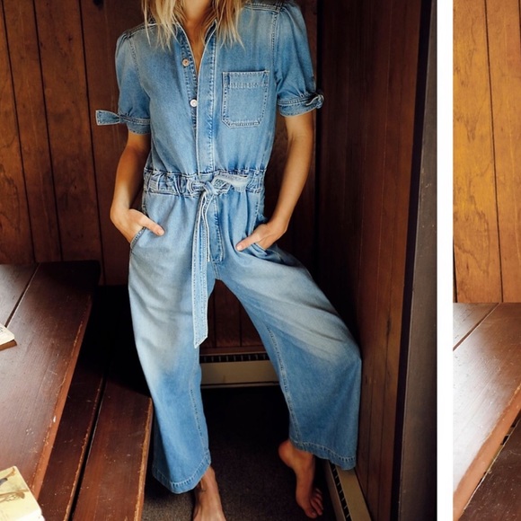 CITIZENS OF HUMANITY Robyn Knot-Sleeve Jumpsuit! M - Picture 5 of 8